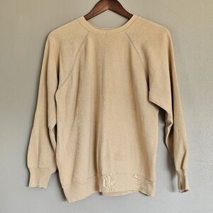 Vintage Pastel Yellow Wrangler Crewneck Sweatshirt Casual Spring Sweatshirt L/XL